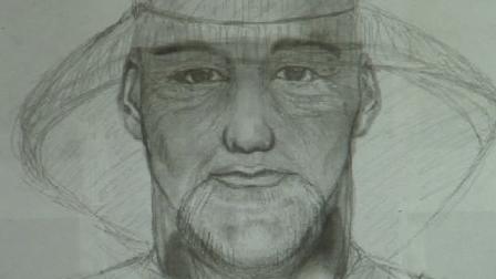 A police sketch shows a man who authorities believe has been stealing copper pipes from Orange County businesses.