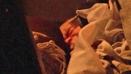 A baby was born on the side of the 5 Freeway near the SR-22 connector in Santa Ana on Wednesday, Oct. 30, 2013.