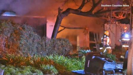A man was found dead in a house fire in Orange Thursday, Dec. 19, 2013, that may have been sparked by hoarding conditions.