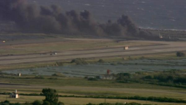 A Boeing 707 plane with three people onboard crashed in Point Mugu naval air base in Ventura County on Wednesday, May 18, 2011.