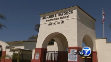 The exterior of Richard B. Haydock Intermediate School in Oxnard, Calif. is seen in this undated photo.