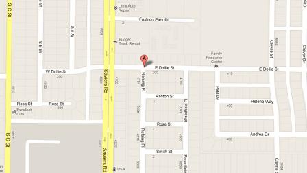 The 200 block of East Dollie Street in Oxnard is seen in this map.