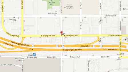 A man was stabbed during an attempted robbery on the 200 block of East Thompson Boulevard in Ventura on Monday, Aug. 6, 2012.