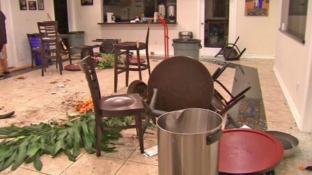 A vandalism suspect was arrested after he allegedly broke windows and furniture at the Church of the Living Christ in Simi Valley.
