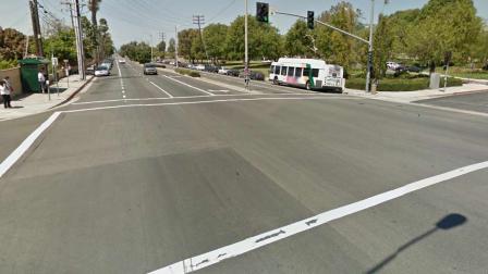 Undated photo of the intersection of Telegraph Road and Estates Avenue in Ventura.