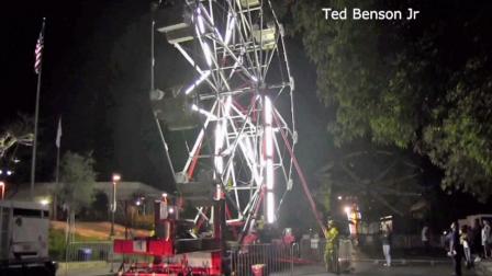 Riders were rescued from a Ferris wheel that became stuck during an event in Thousand Oaks on Saturday, Oct. 20, 2012.