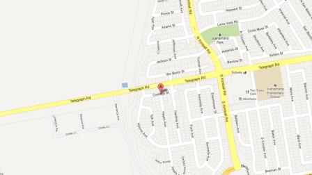 A map indicates the area in the 100 block of Hayes Avenue in Ventura were police responded to a report of a structure fire Saturday, Nov. 17, 2012.