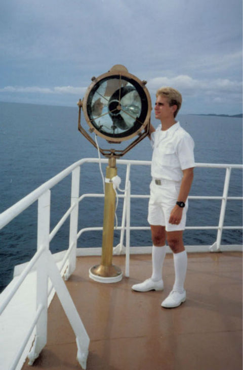 Stefan spent time working aboard Scientology's...