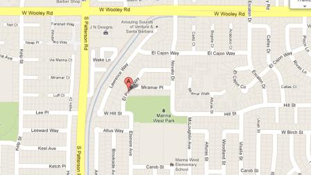 A map indicates the location of a robbery at Marina West Park in Oxnard on Sunday, Dec. 9, 2012.