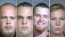 Kirk Smets (left), 19, Andrew Martin (center left), 20, Forrest Darrough (center right), 20, and Mya Braschler (far right), 20, all of Ventura, were arrested Wednesday, Dec. 12, 2012.