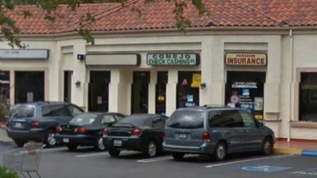 Conejo Check Cashing in the 2400 block of Hillcrest Drive in the community of Newbury Park is seen in this image from Google Earth.