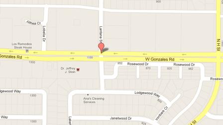 A map indicates the location of a stabbing attack near the intersection of Gonzales Road and Lantana Street in Oxnard on Sunday, Jan. 20, 2013.