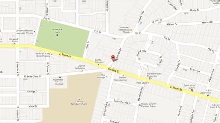A map indicates the area near the 200 block of Lincoln Drive in Ventura where a residential burglary was reported on Jan. 22, 2013.
