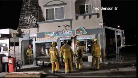 Police are searching for a hit-and-run driver who slammed into a Ventura building on the 1100 block of Seaward Avenue on Tuesday, March 19, 2013.