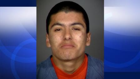 Sergio Banuelos, 19, appears in a booking photo from the Thousand Oaks Police Department.