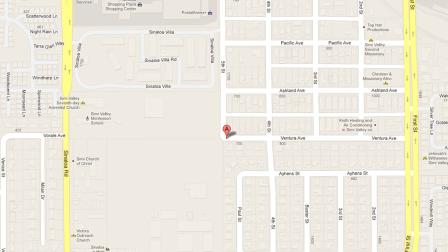 A map indicates the area near the 700 block of Ventura Avenue where a man was allegedly shot on Sunday, April 21, 2013.