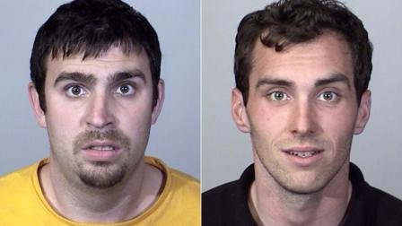 Robert McKee, left, and Cameron Fletcher, right, were arrested Wednesday, May 8, 2013, following a marijuana bust in Oxnard.