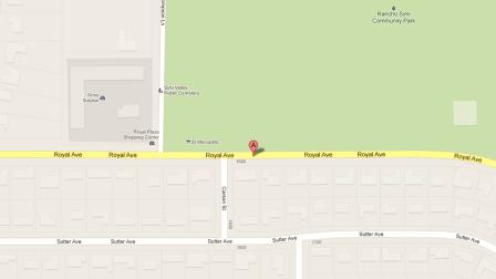 A map indicates the area near the 1700 block of Royal Avenue in Simi Valley where a juvenile was stabbed and a second assaulted with a baseball bat on Saturday, May 18, 2013.