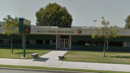 The exterior of Royal High School in Simi Valley is seen in this image from Google Maps.