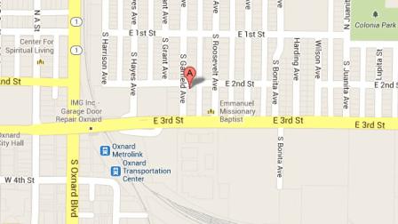 This Google Maps image indicates the location of a stabbing and carjacking on the 500 block of East 2nd Street in Oxnard on Tuesday, June 18, 2013.