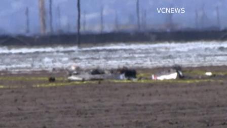 Two people were killed when a small plane crashed and burst into flames in a field near the Oxnard Airport on Saturday, June 29, 2013.