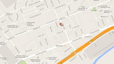 A map indicates the location of a shooting investigation in the 100 block of Sonoma Lane in Santa Paula on Saturday, Aug. 3, 2013.