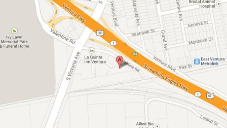 A Google Maps image shows the 5900 block of Valentine Road in Ventura. A Los Gatos man was arrested at that location for allegedly vandalizing multiple vehicles on Sunday, Sept. 1, 2013.
