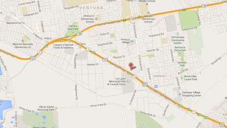 This image from Google Maps shows the location of Golf N Stuff in Ventura.