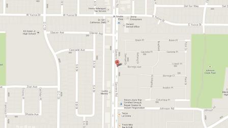 A map indicates the area near the 3900 block of Saviers Road in Oxnard where one person was killed and another injured following a head-on collision Saturday, Oct. 5, 2013.