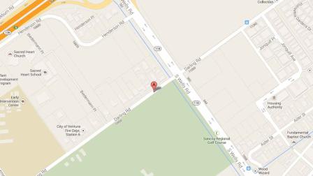 A map indicates the area near the 10900 block of Darling Road in Ventura where police responded to a report of a fight Saturday, Nov. 30, 2013.