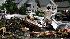Adam Banker, 15, leaps over debris.