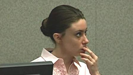 Casey Anthony reacts after being acquitted of murder in the death of her 2-year-old daughter Caylee.