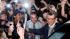 Students greet Penn State football coach Joe...
