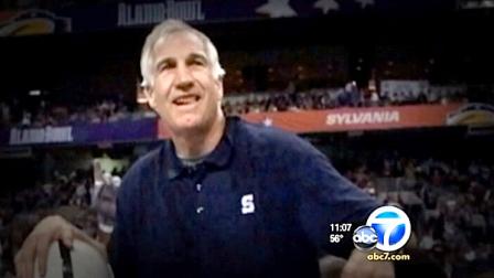 Former Penn State assistant coach Jerry Sandusky appears in an undated file photo.