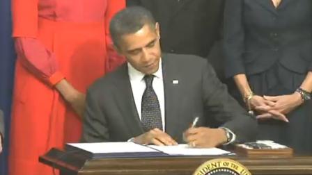 President Barack Obama signed a bill into law on Monday, Nov. 21, 2011, that gives tax breaks to companies that hire unemployed veterans.