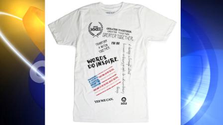 Top names in the fashion industry are helping fill President Barack Obamas campaign coffers. This T-shirt, designed by singer Beyonce and her mother Tina Knowles, costs $45.