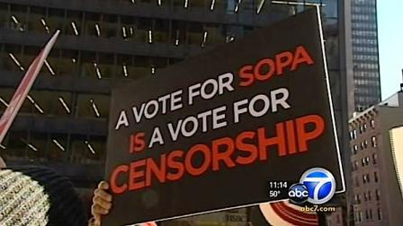 Some major websites went dark Wednesday in protest of two congressional proposals intended to put an end to online piracy.