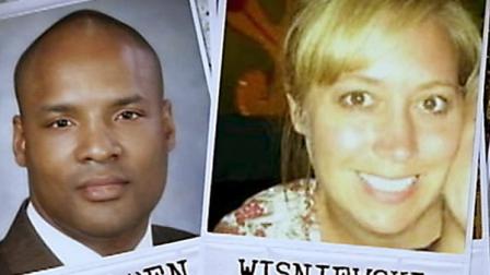 Dr. Timothy V. Jorden, left, and his one-time lover, 33-year-old nursing student Jackie Wisniewski appear in this file image.