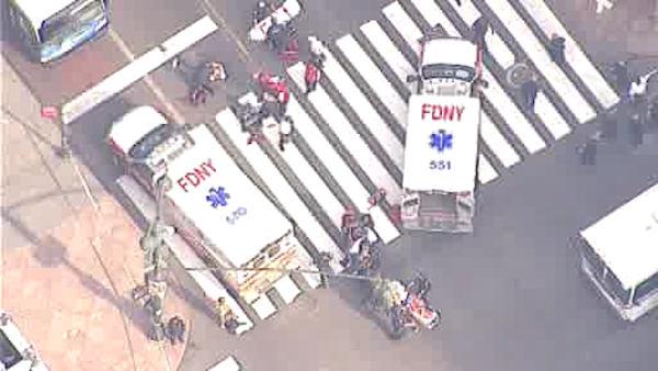 Several people were shot when a gunman opened fire outside the Empire State Building in New York City on Friday, Aug. 24, 2012.
