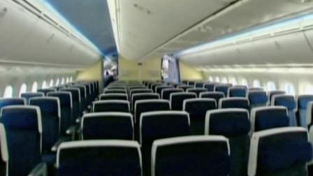 The interior of a Boeing 787 Dreamliner is shown in this undated file photo.