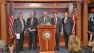 Five of the eight senators behind a plan to reform immigration are seen in this photo from Monday, Jan. 28, 2013.