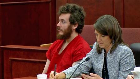James Holmes, accused in the shooting massacre at a movie theater in Aurora, Colo., appears in court on Tuesday, March 12, 2013.