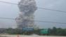 Smoke is seen from a fire and explosion at a fertilizer plant in West, Texas on Wednesday, April 17, 2013.