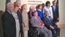 President Barack Obama and first lady Michelle Obama stand with former Presidents and first ladies Jimmy and Rosalynn Carter, Bill and Hillary Clinton, George H.W. and Barbara Bush and George W. and Laura Bush.