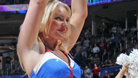 OKC Thunder cheerleader Kelsey Williams is seen.