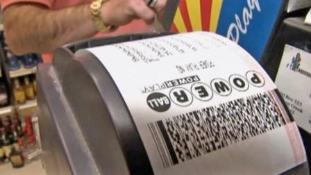 A Powerball ticket is printed out in this undated file photo.