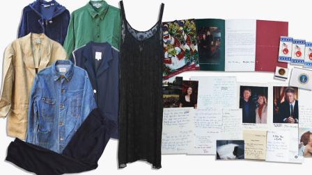 A trove of items once owned or gifted by Monica Lewinsky is now up for auction. The 32-item collection is featured online.