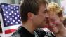 Michael Knaapen, left, and his husband John Becker, right, embrace outside the Supreme Court in Washington, Wednesday, June 26, 2013.