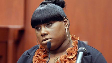 Witness Rachel Jeantel continues her testimony during George Zimmermans trial in Seminole circuit court in Sanford, Fla. Thursday, June 27, 2013.