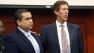 George Zimmerman, left, stands in the courtroom with defense counsel Mark OMara during closing arguments in his trial at the Seminole County Criminal Justice Center, in Sanford, Fla., Friday, July 12, 2013.